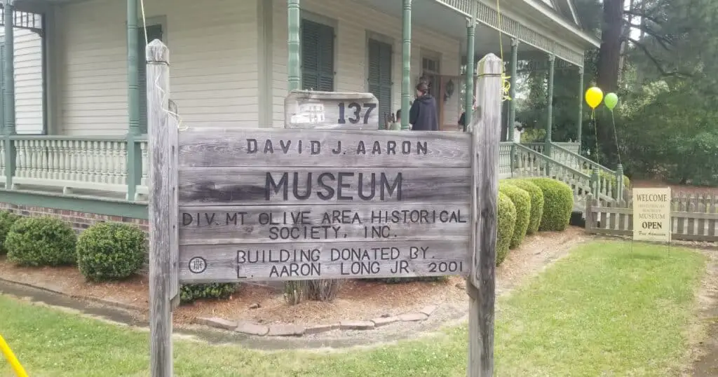 David J Aaron Museum Mount Olive NC